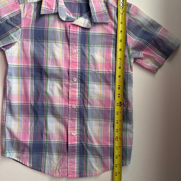 Wrangler Kid's Unisex Gingham Button Down Shirt Size S/CH 6/7 - Picture 5 of 6